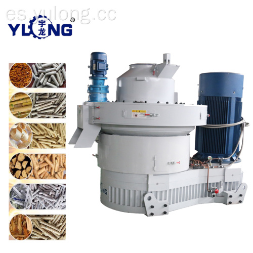 Máquina de procesamiento de pellets de matriz de anillo vertical Yulong